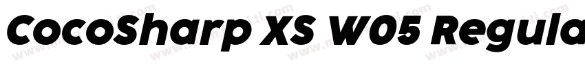 CocoSharp XS W05 Regular字体转换